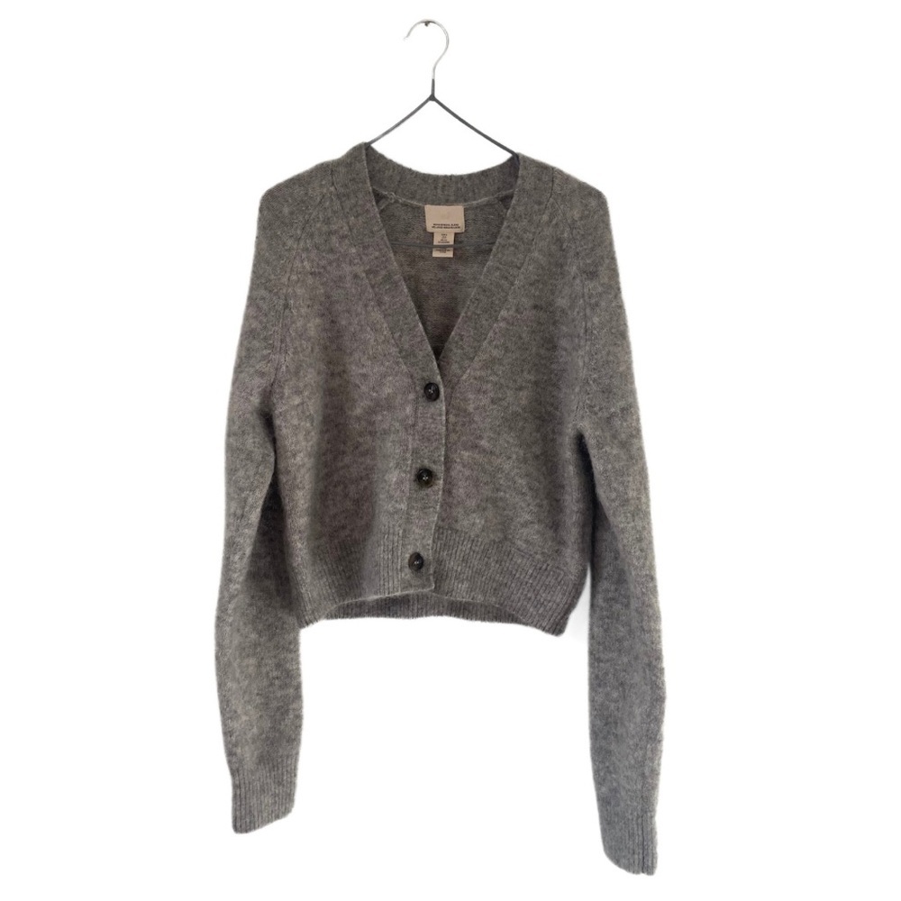 H&M Gray mohair/wool blend Cardigan